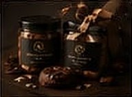 Jars of cookies with ribbon